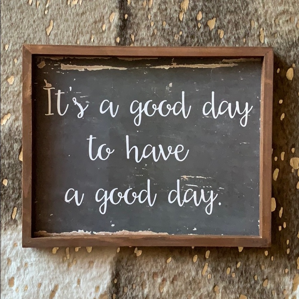 Chalkboard quote home decor sign